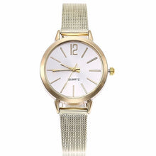 Load image into Gallery viewer, New Fashion Women Stainless Steel Silver Gold Mesh Watch