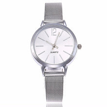 Load image into Gallery viewer, New Fashion Women Stainless Steel Silver Gold Mesh Watch