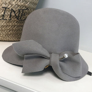 Elegant Formal Women Wool Felt Hat